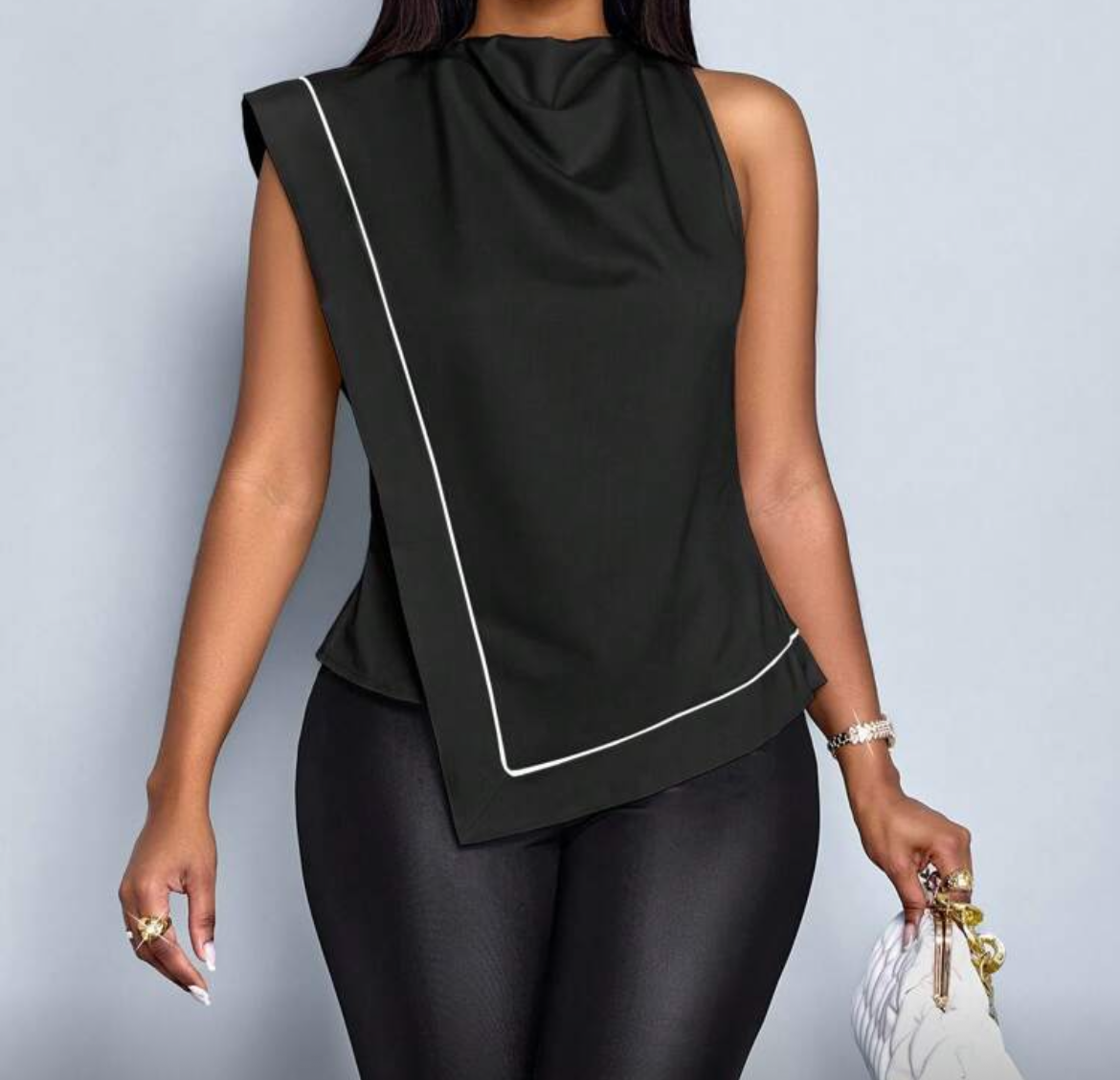 Modern Muse Asymmetric Blouse